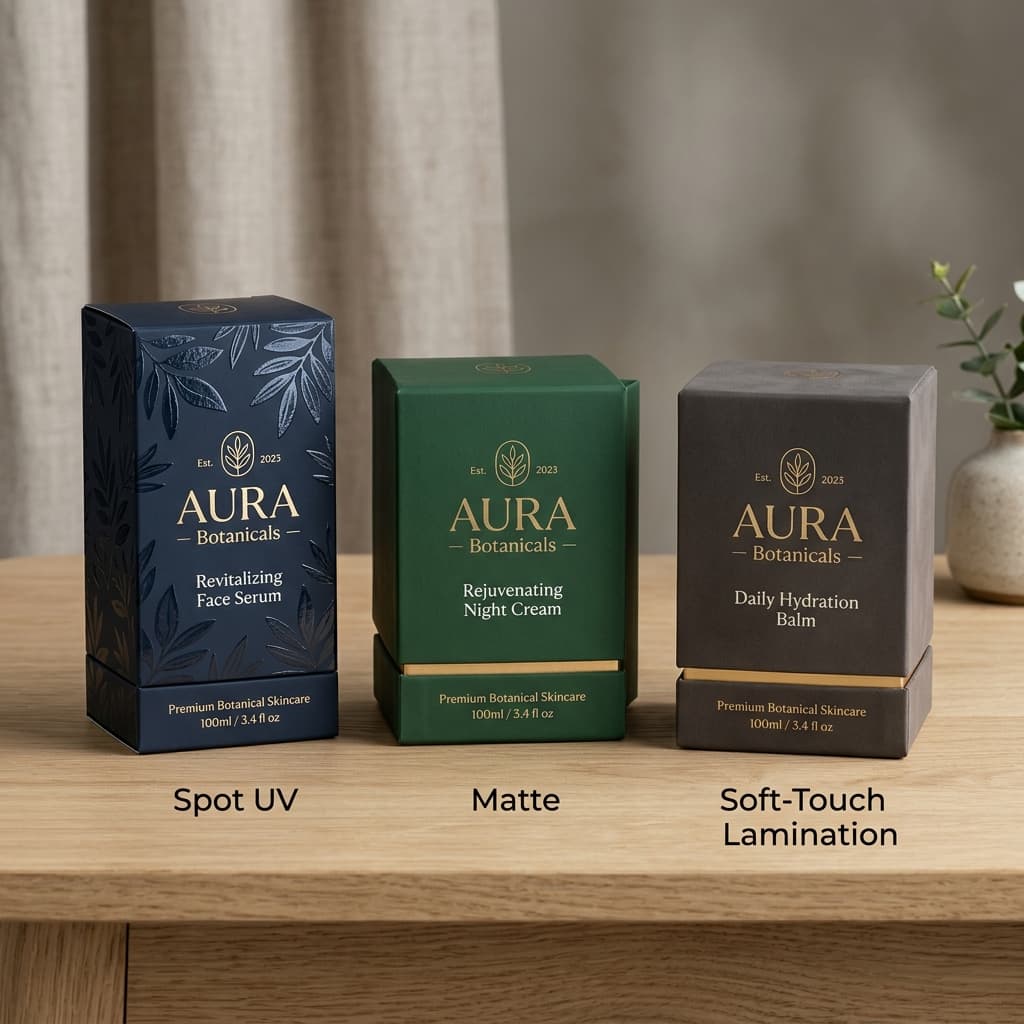 Spot UV vs Matte vs Soft-Touch Lamination: Which Finish Should Your Packaging Use?